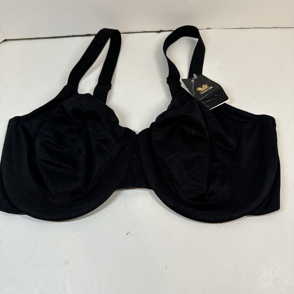Wacoal Black Bra Underwire Back Closure 855307 Adjustable Straps‎ Size 36DDD New